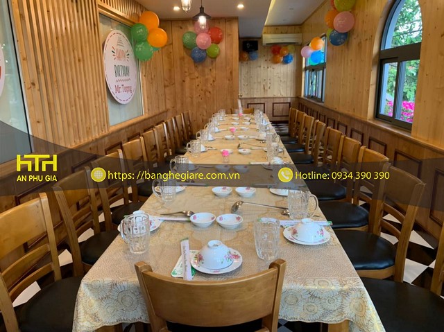 Công trình bàn ghế quán ăn tại quận 3 tphcm có gì hot